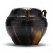 LOG CABIN POTTERY, HANDLED URN