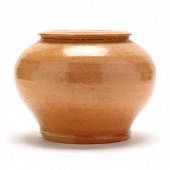 LOG CABIN POTTERY, ROSE BOWL (