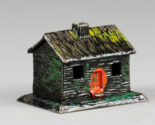LOG CABIN STILL BANK (CHIMNEY AT