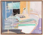 LOIS GOODMAN OIL ON CANVAS ABS