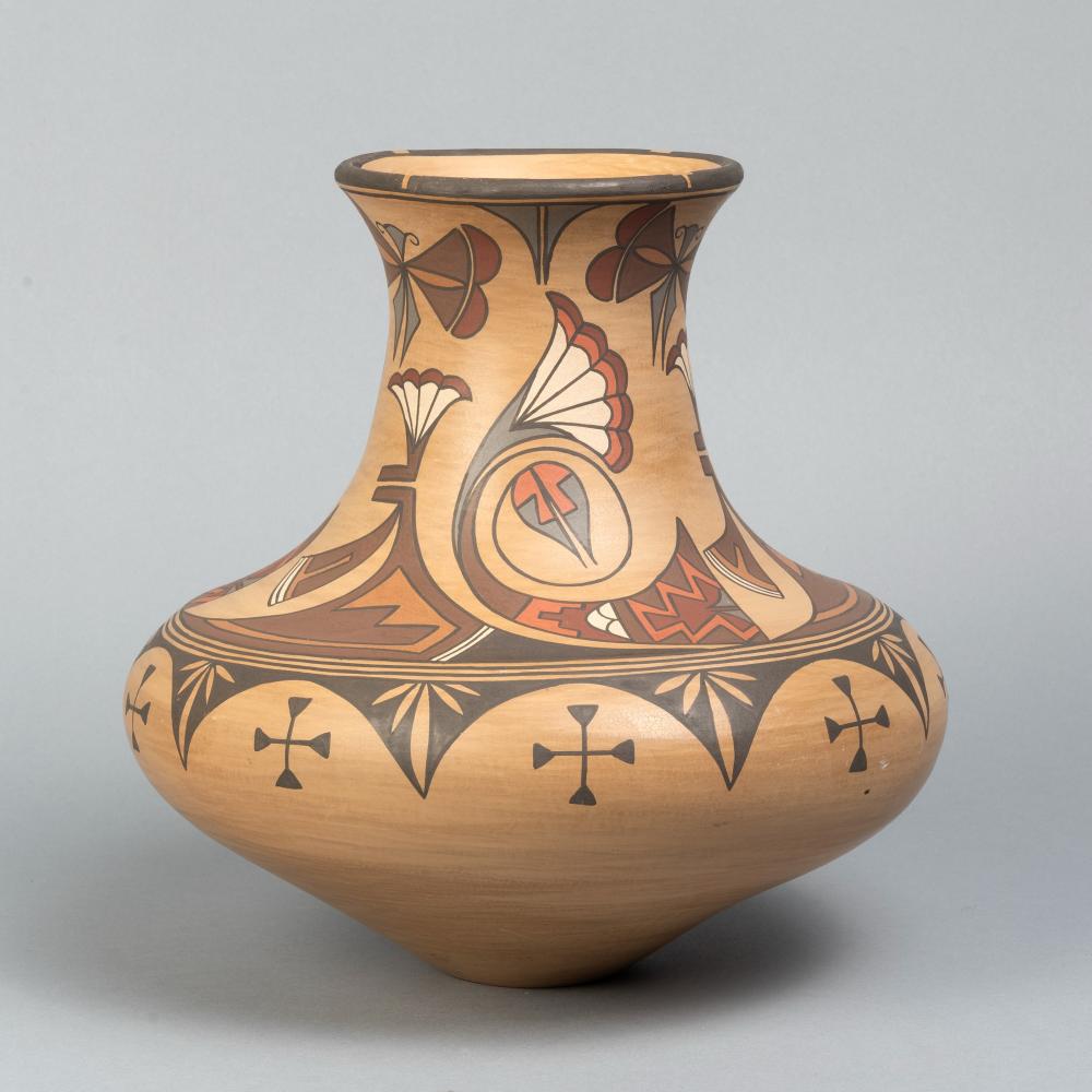 LOIS GUTIERREZ, POLYCHROME VASE,
