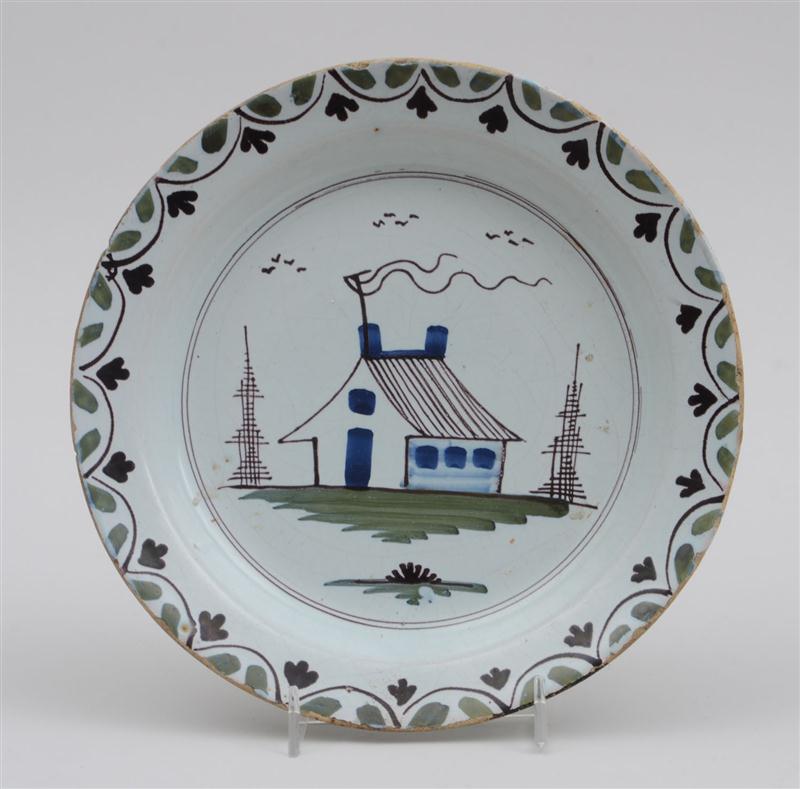 LONDON DELFT POLYCHROME PLATE
