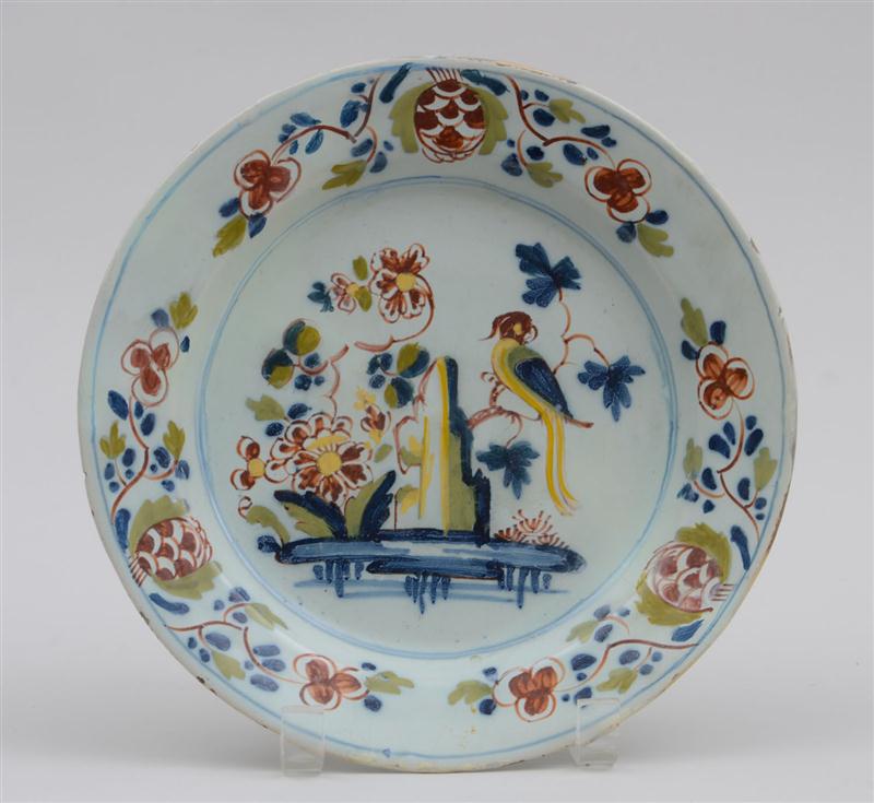 LONDON DELFT POLYCHROME PLATE