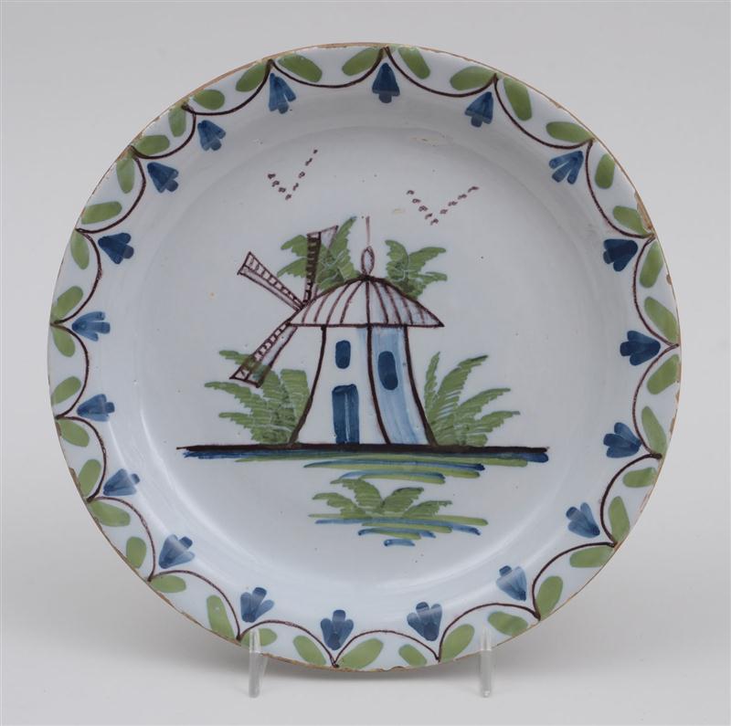 LONDON DELFT POLYCHROME PLATE