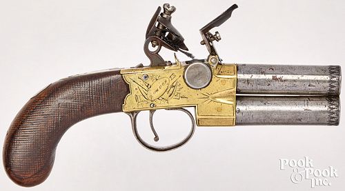 LONDON DOUBLE BARREL FLINTLOCK