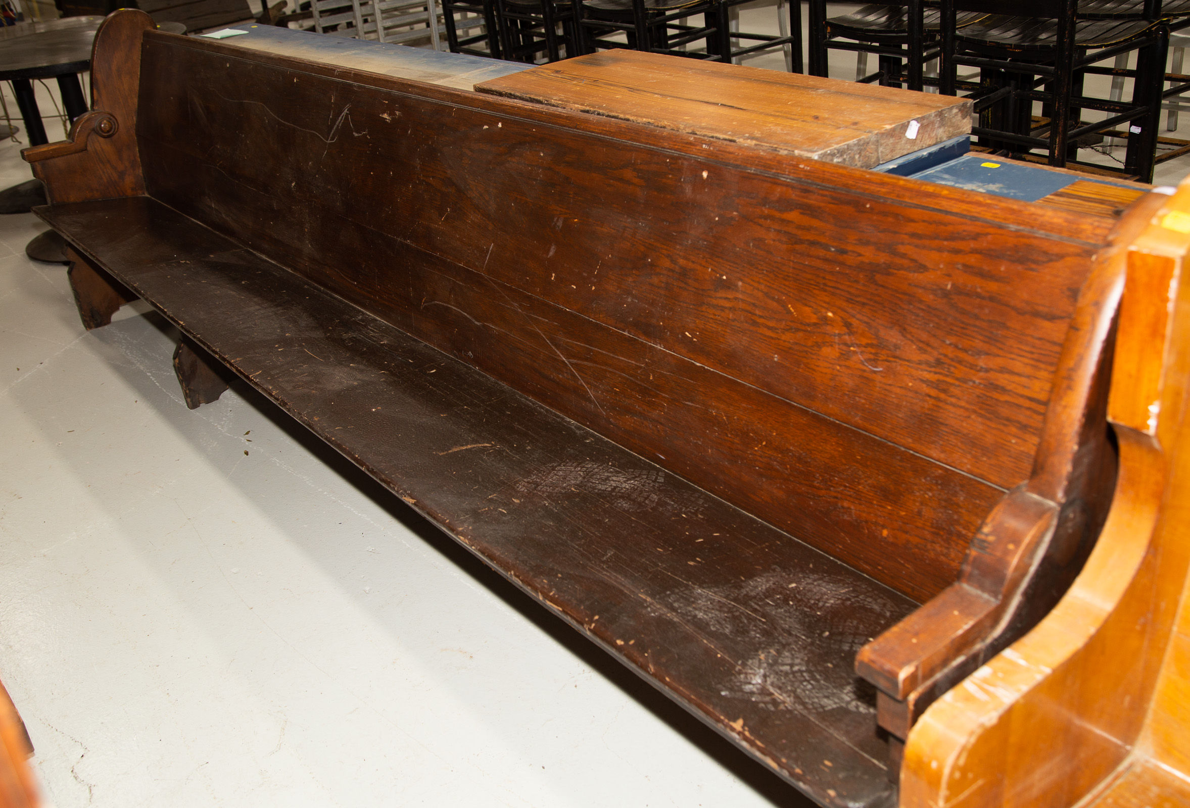 LONG BALTIMORE WOOD CHURCH PEW 37