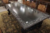 LONG CARVED REFECTORY TABLELON