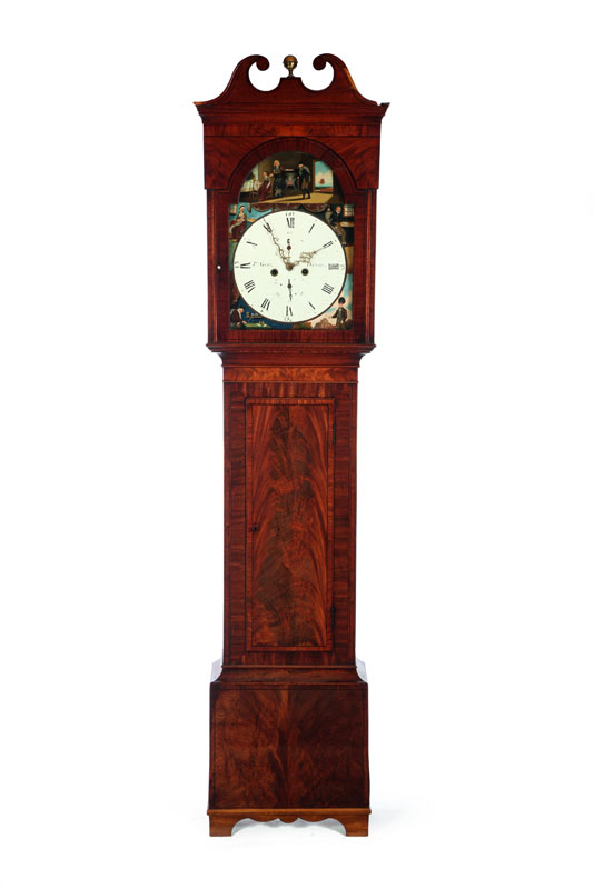LONG CASE CLOCK.  Signed for