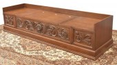 LONG FOLIATE CARVED WALNUT STO