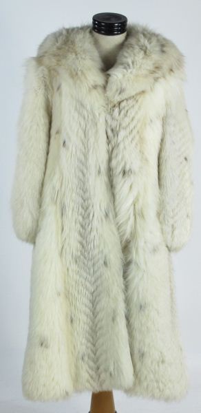 Long Hooded White Fox Fur