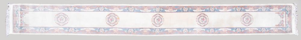 LONG INDIAN WOOL RUNNER RUG 20’3” X