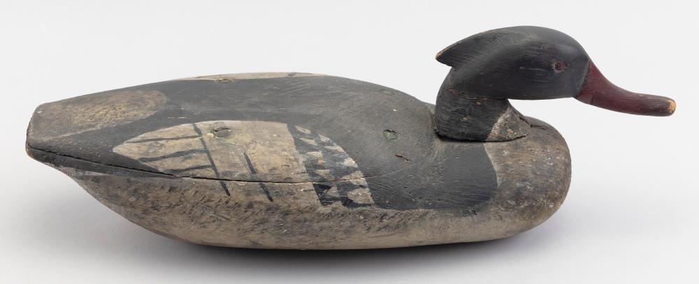 LONG ISLAND MERGANSER DRAKE DECOY