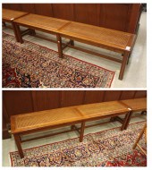 LONG PAIR OF WINDOW BENCHES, A