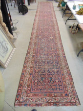 LONG PERSIAN RUNNER, IN RED, B