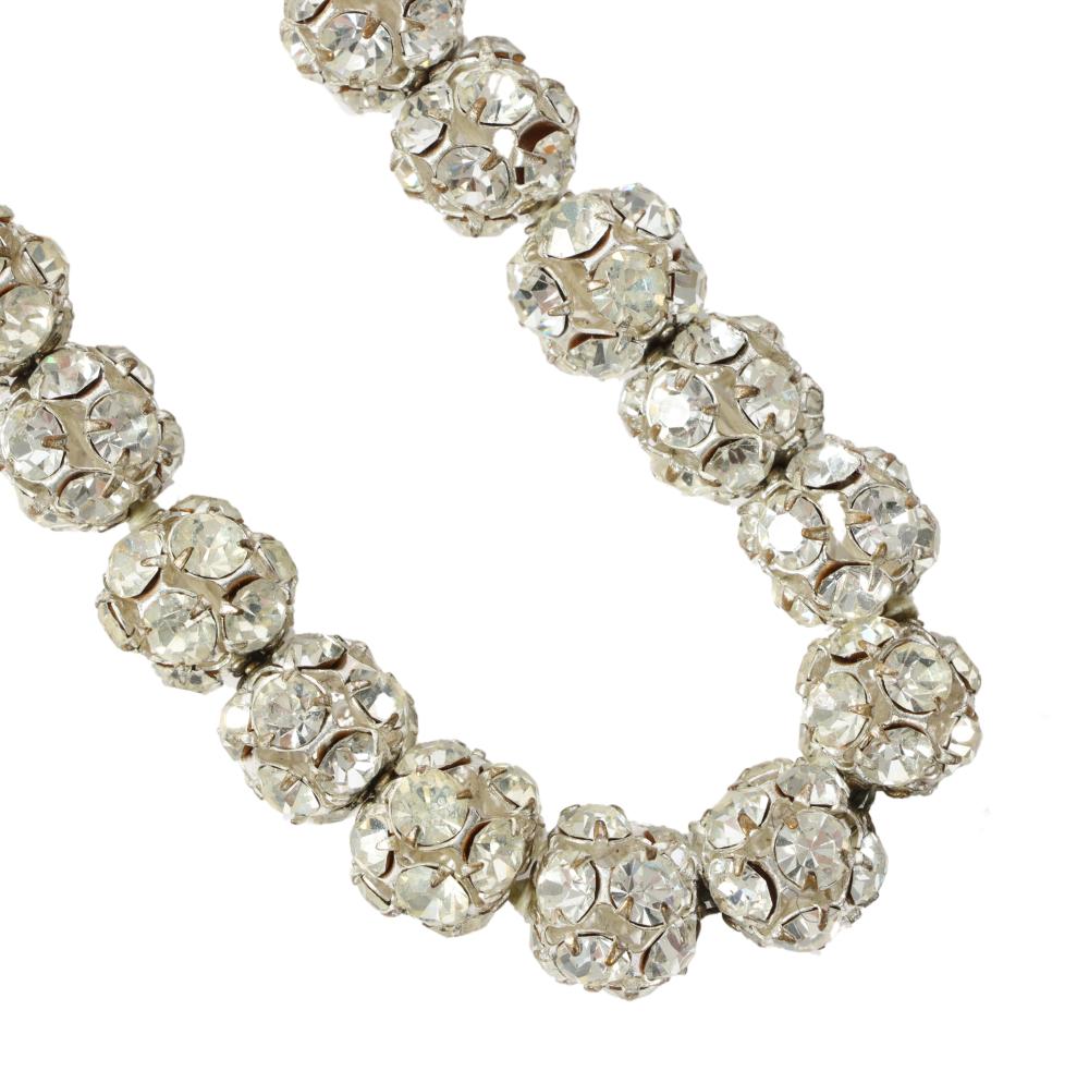 LONG VINTAGE RHINESTONE BALL