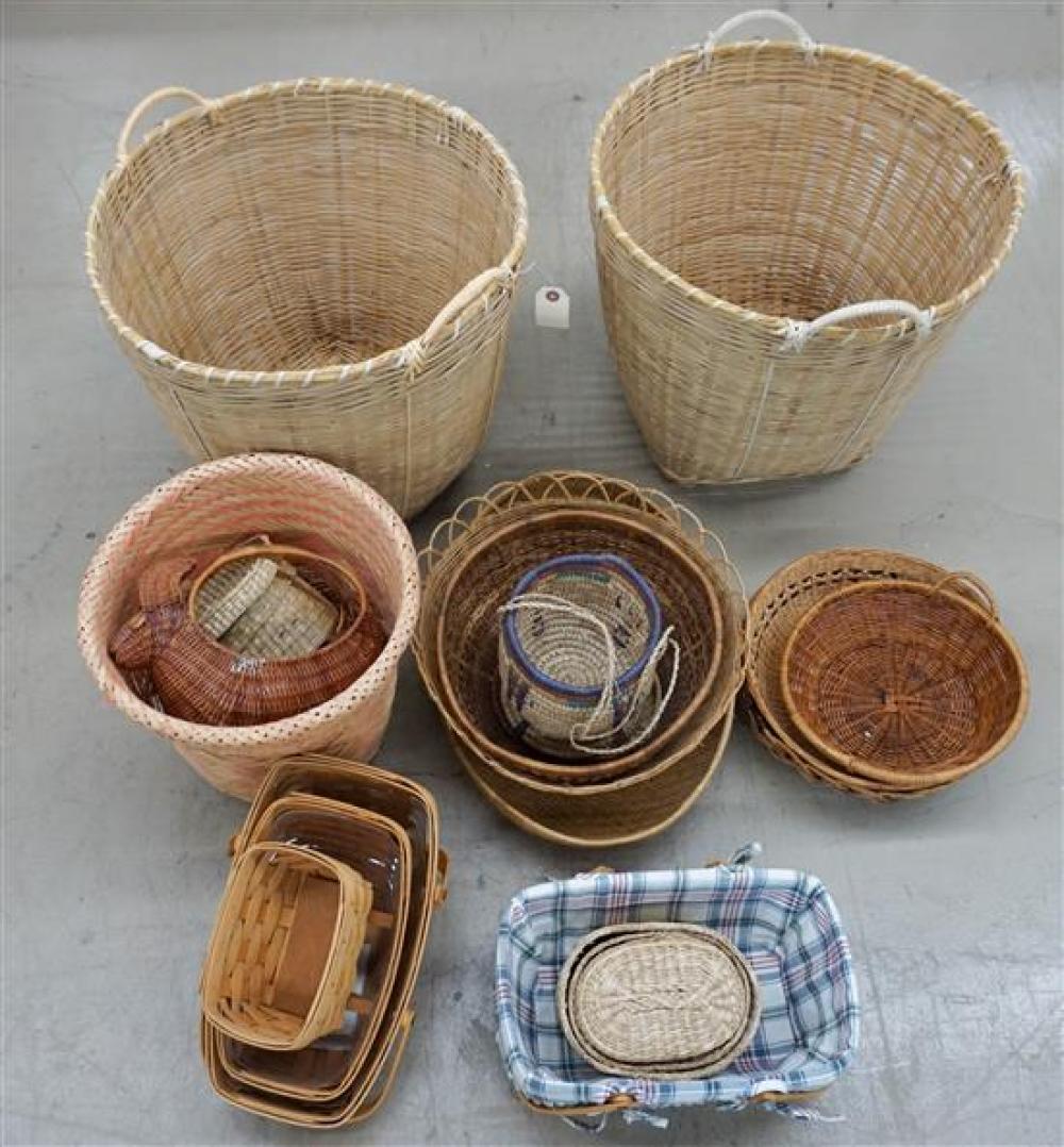 LONGABERGER BASKETS, SPLIT BAMBOO
