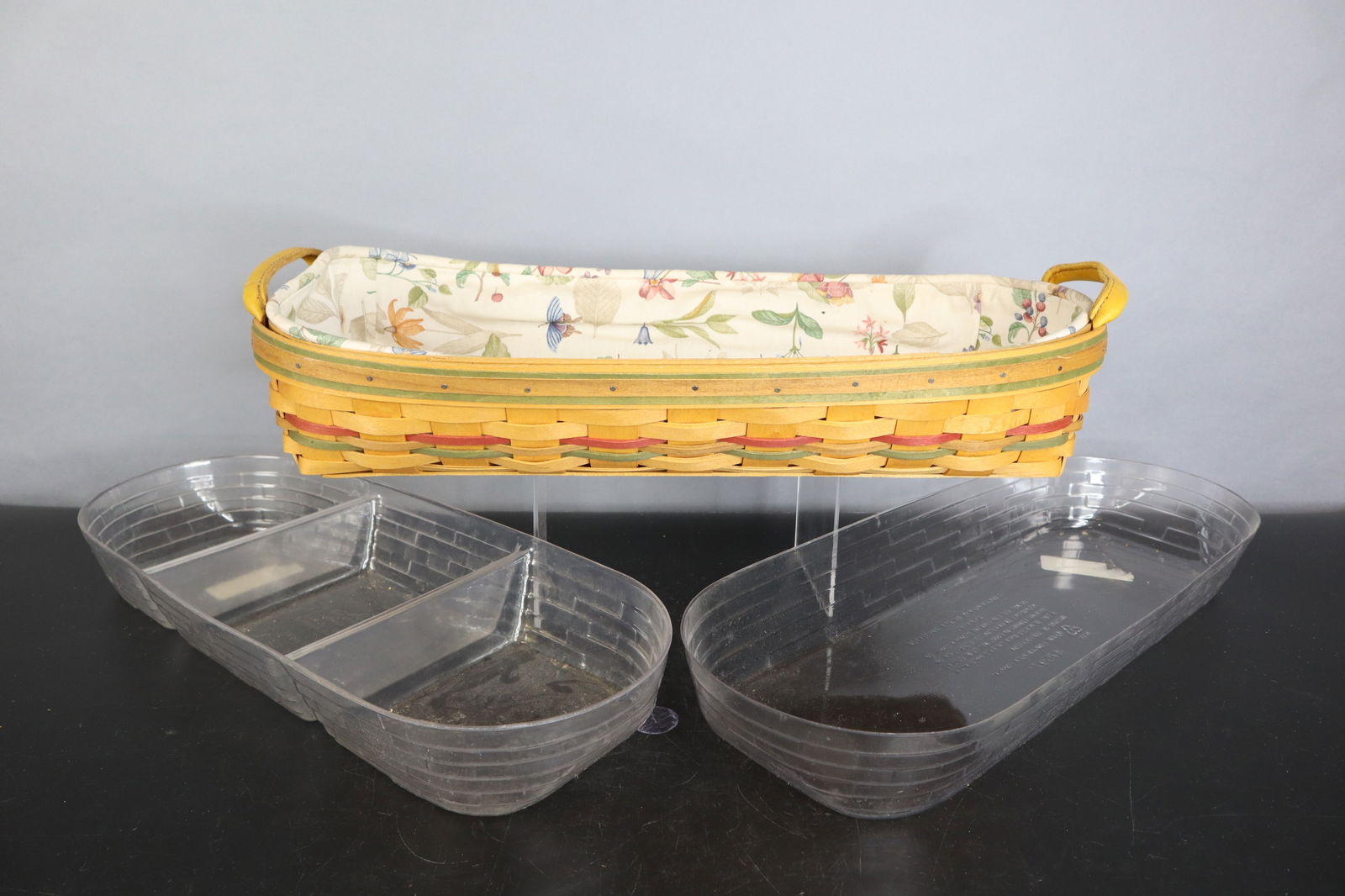 LONGABERGER BREAD BASKET, PLAITED