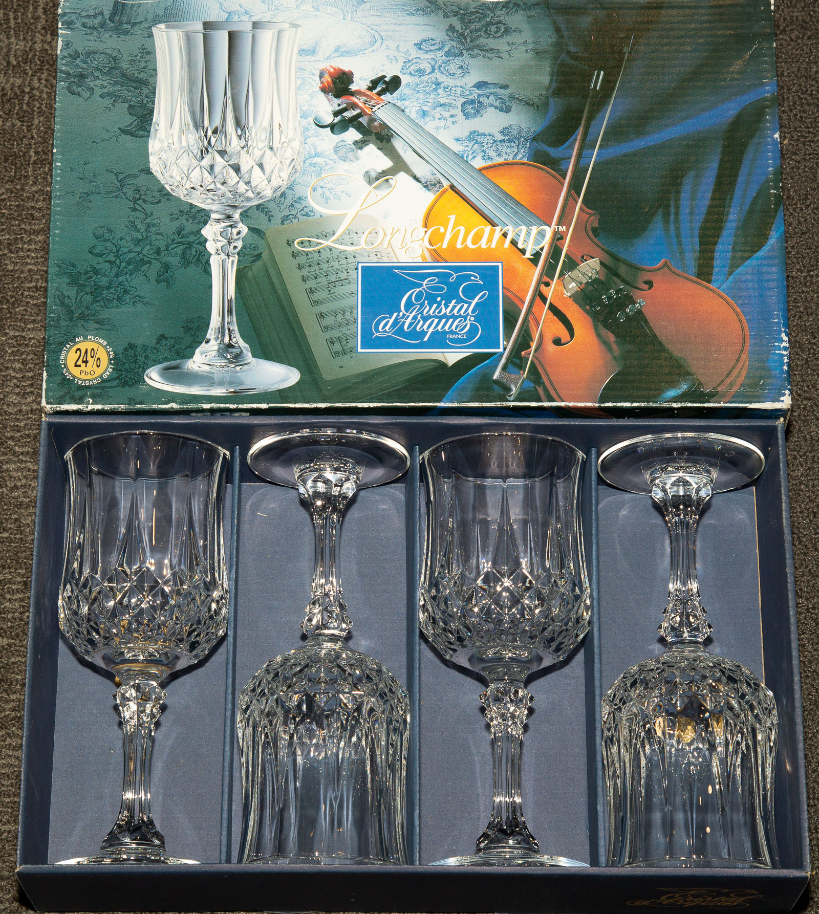 LONGCHAMP CRYSTAL D-ARQUES STEMWARE