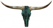 LONGHORN SKULL WALL MOUNT W/ T