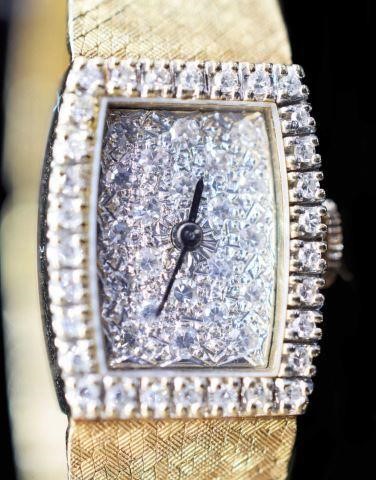 LONGINES 14K GOLD & DIAMOND
