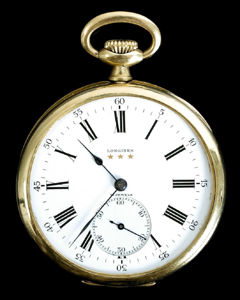 LONGINES 18K YELLOW GOLD OPEN