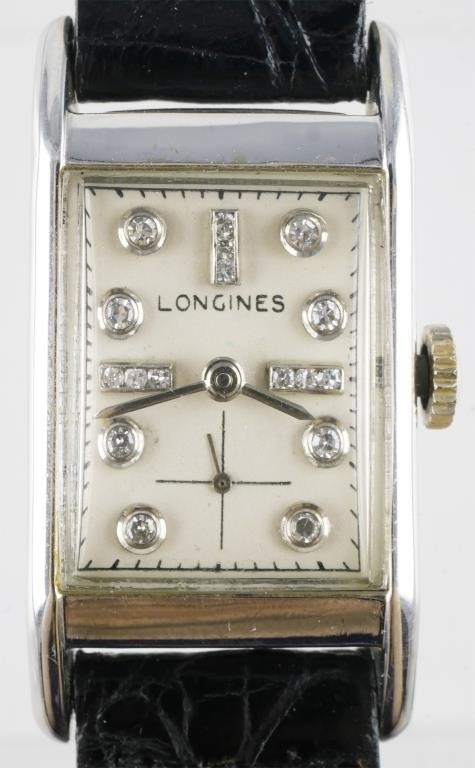 LONGINES DIAMOND 14K ART DECO