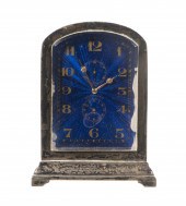 LONGINES SILVER TRAVEL CLOCK W
