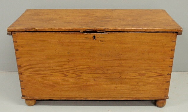 Longleaf pine blanket chest 19th c.