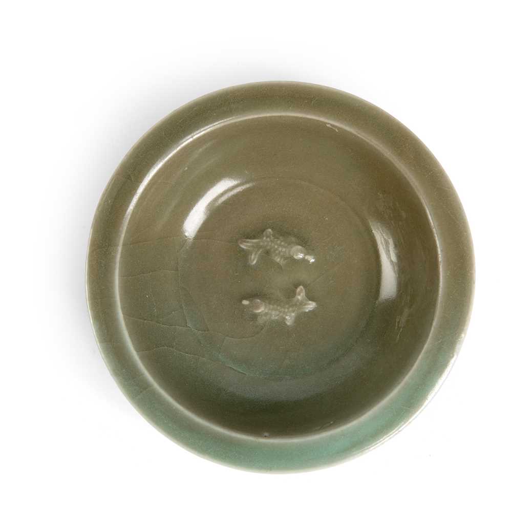 LONGQUAN CELADON 'TWIN FISH' DISH