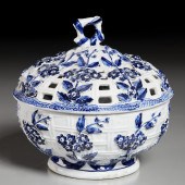 LONGTON HALL CHESTNUT BOWL AND