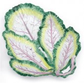 Longton Hall leaf-form porcela