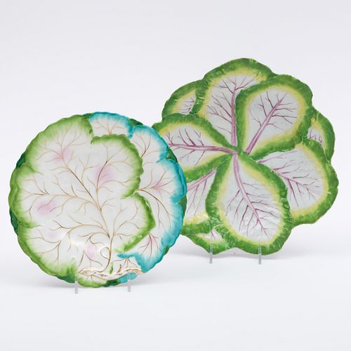 LONGTON HALL PORCELAIN LEAF DISH