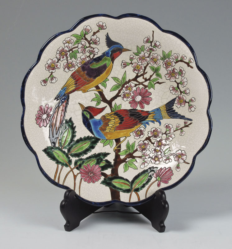 LONGWY FRENCH EARTHENWARE FOOTED