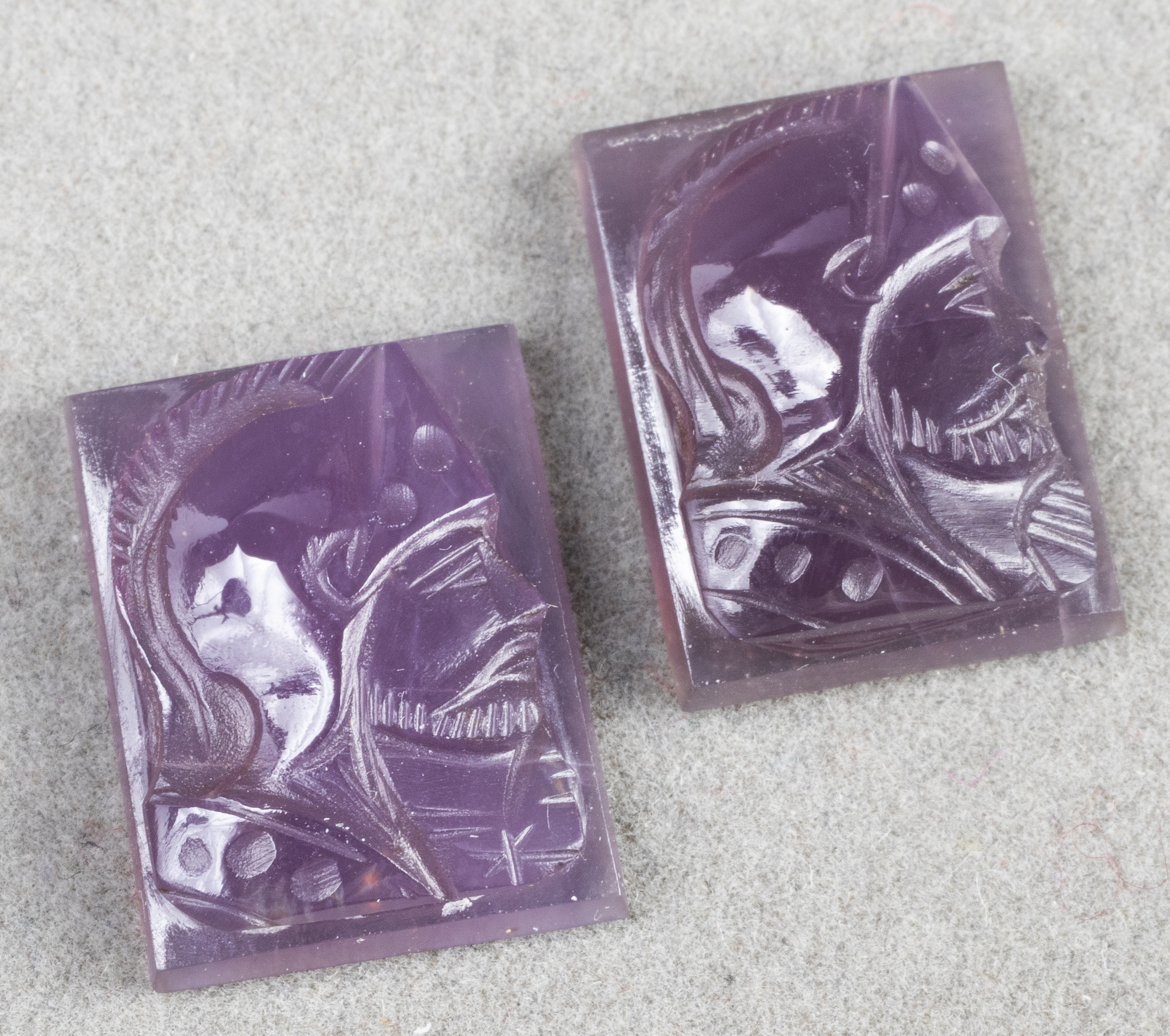 LOOSE CARVED AMETHYST SOLDIER