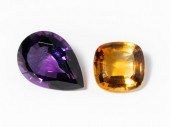 LOOSE PEAR SHAPE AMETHYST AND