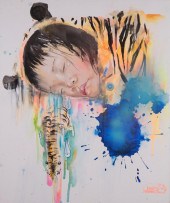 LORA ZOMBIE ACRYLIC ON CANVASL