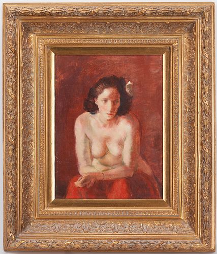 LORAN WILFORD, OIL ON BOARD