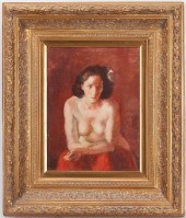 LORAN WILFORD, OIL ON BOARD PA
