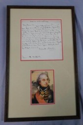 LORD HORATIO NELSON SIGNED AUT