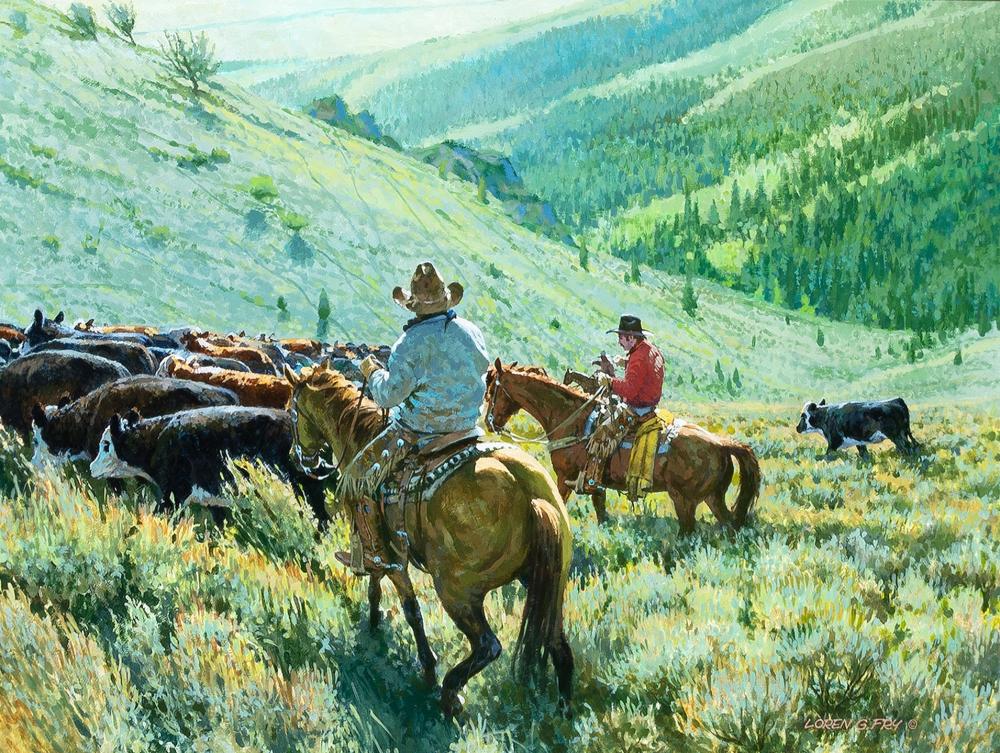 LOREN G. FRY, UNTITLED (ABOVE HORSE