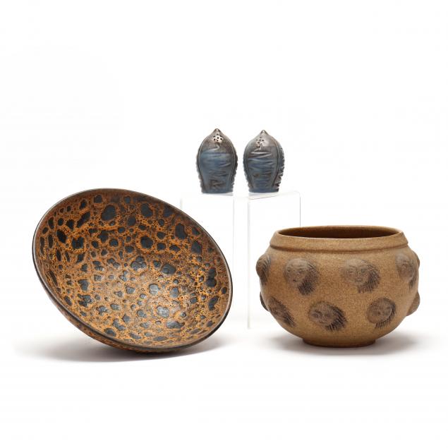 LORENZENS, FOUR PIECES OF POTTERY