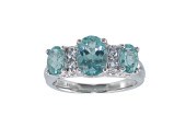 LORENZO 14K APATITE 3 STONE RI