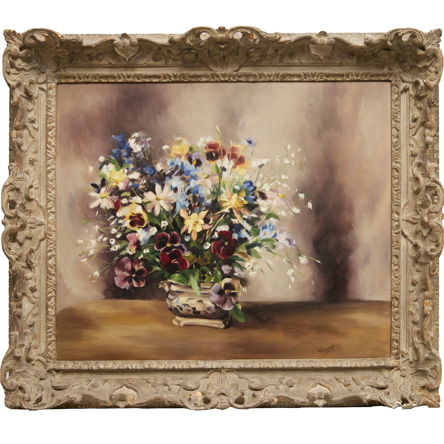LORETTA HINES HOWARD, OIL ON