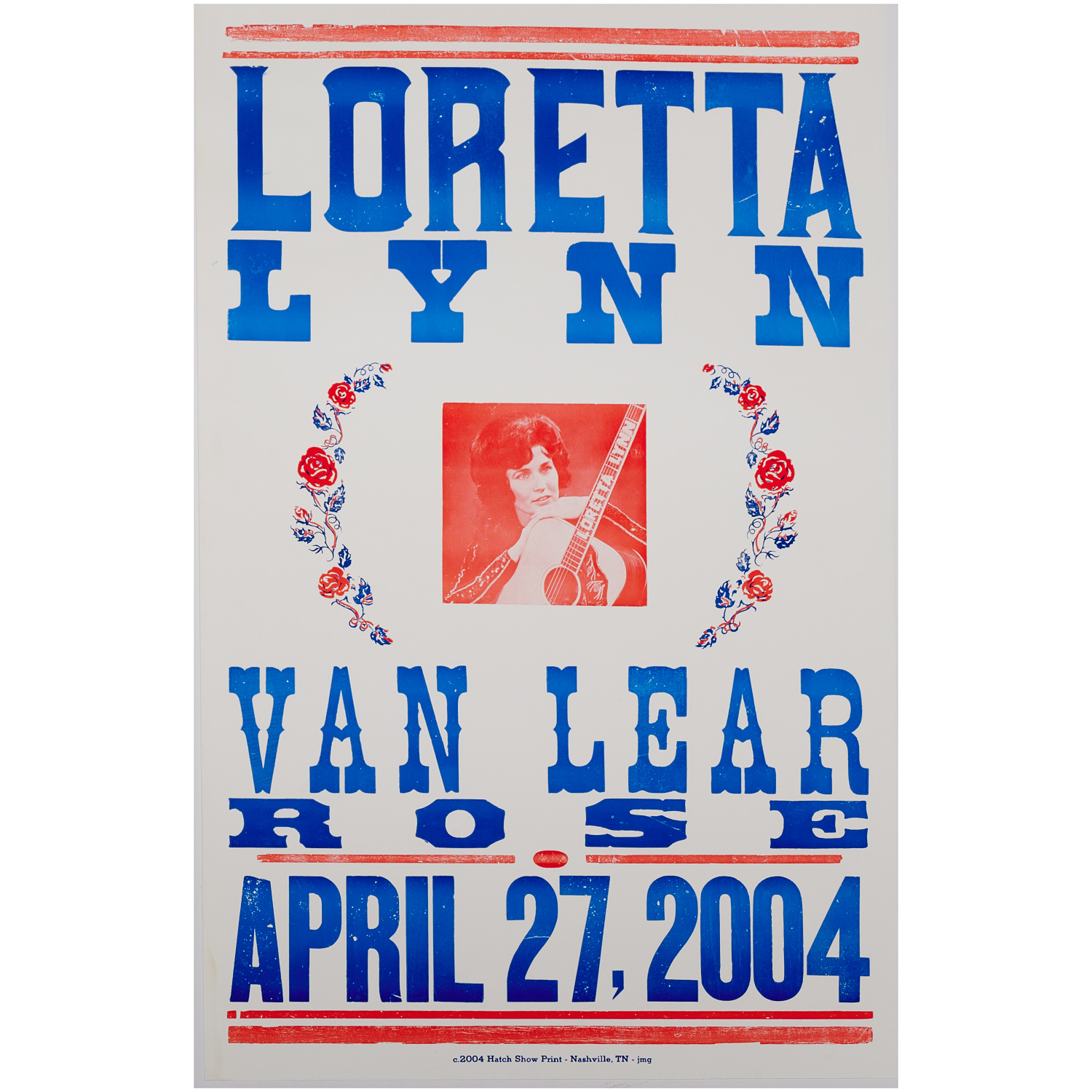 LORETTA LYNN CONCERT POSTER Block