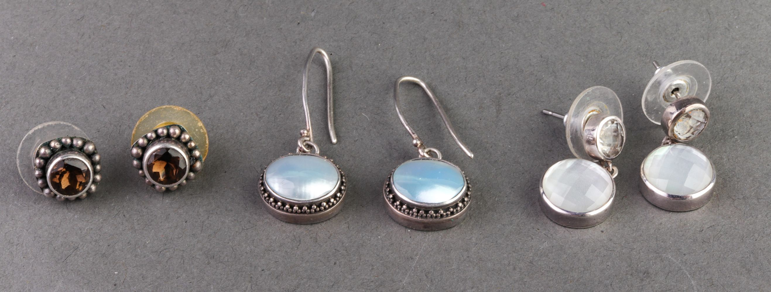 LORI BONN SILVER COLORED STONES &