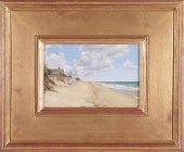 LORI ZUMMO OIL ON PANEL "SURFS