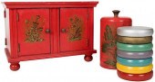 LORING CHECKER CABINET.Loring
