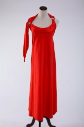 LORIS AZZARO RED JERSEY HALTER