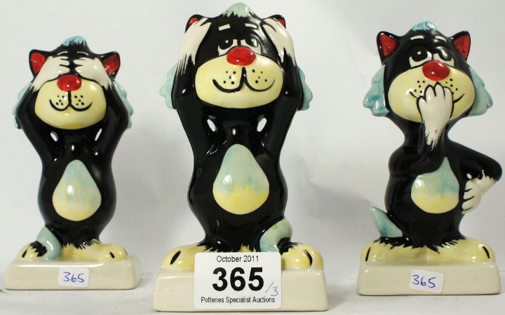 Lorna Bailey Comical Cat Figures