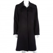 LORO PIANA BLACK CASHMERE COAT